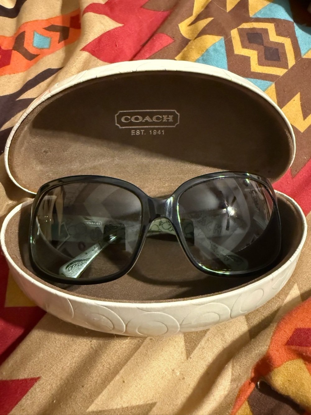 Coach Black Gradient Oversized Women's Sunglasses